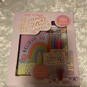 Designer Scrapbook Kit - Rainbow and Pink